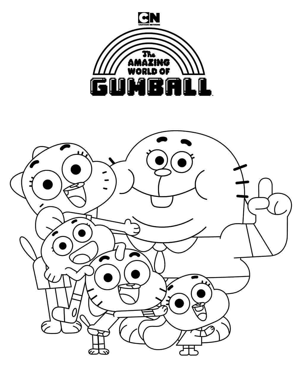 Dibujos De Gumball Imprimir Para Colorear