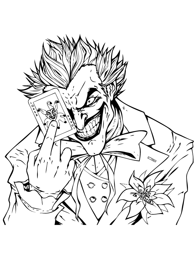 Dibujos Faciles para Pintar Joker 