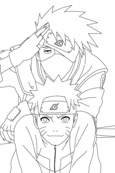 Dibujos de Naruto - Imprimir Para Colorear 🟠🟡🟢🔵