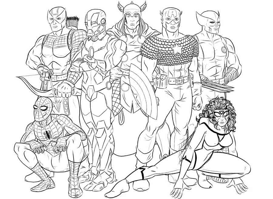 Dibujos de Los Vengadores